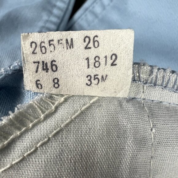 VTG 70s Levi's Jeans Student 24x30* 746 Bell Bottoms Light Blue Denim Tag 26x31 - Picture 6 of 16